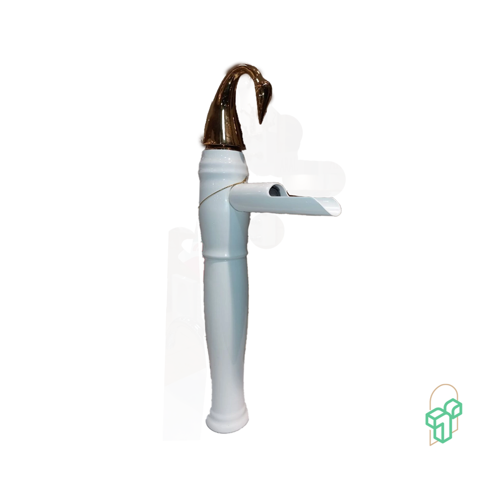 Sophia White Gold Lever Long Stand - Nutrica - Basin Faucet