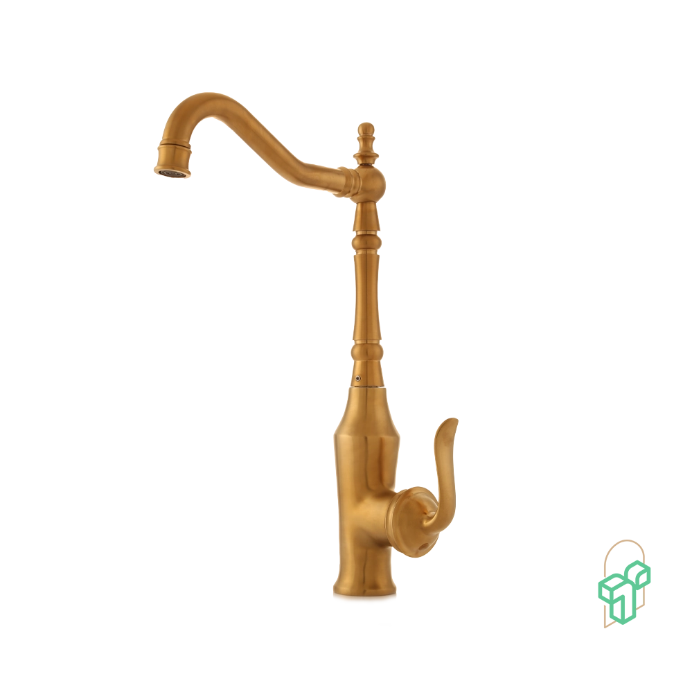 Larus Matte Gold Lever - Aral - Dishwasher Faucet